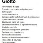 Camino a pellet Giotto ventilazione frontale - 10 kw